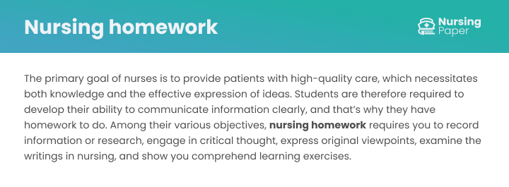 nursing homework