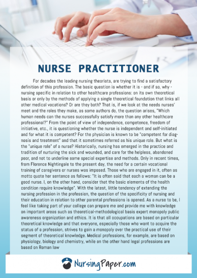 graduate nursing essay examples