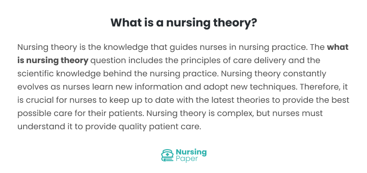 what is nursing theory