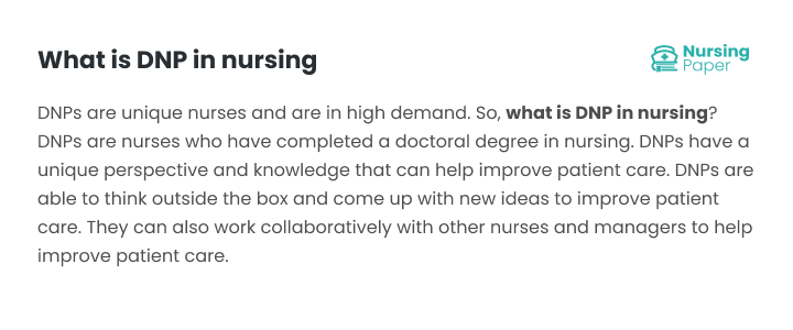 what is dnp in nursing