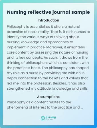 reflective essay nursing