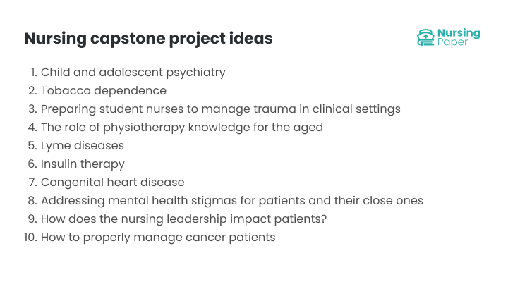 nursing capstone project ideas