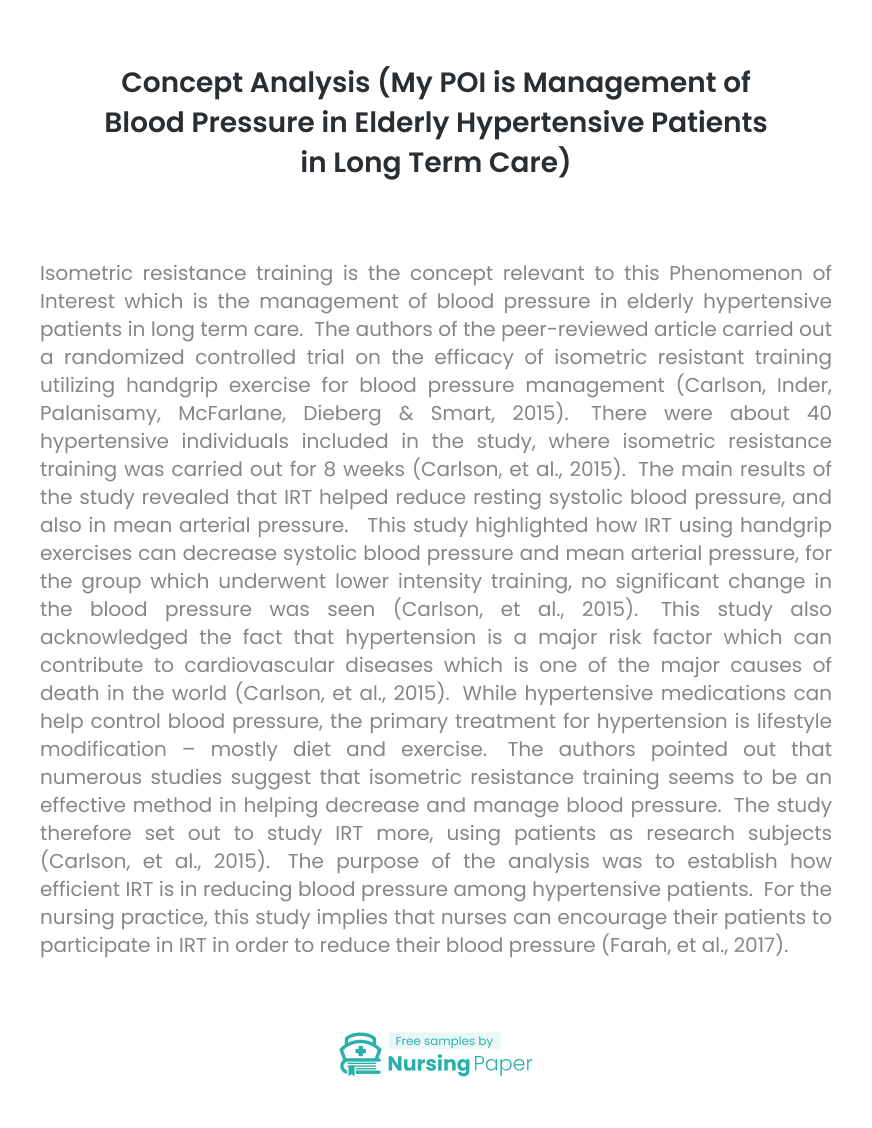 concept analysis nursing examples concept analysis nursing examples