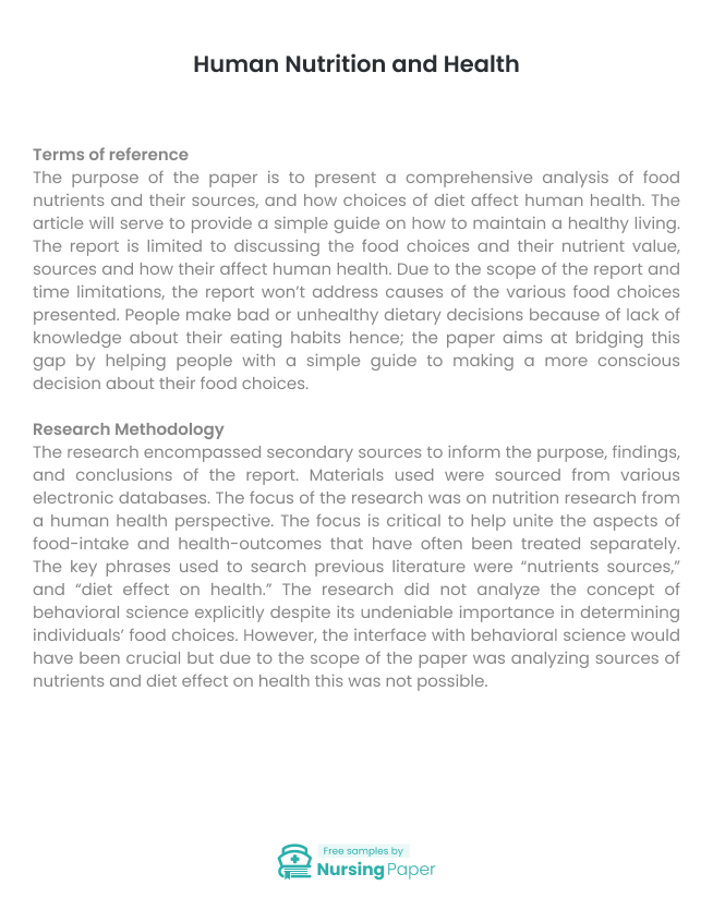 what is the relationship of nutrition and wellness essay