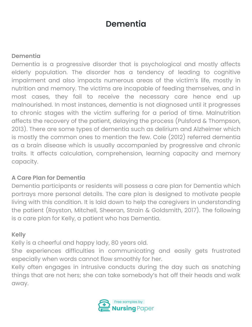 dementia essay examples dementia essay examples