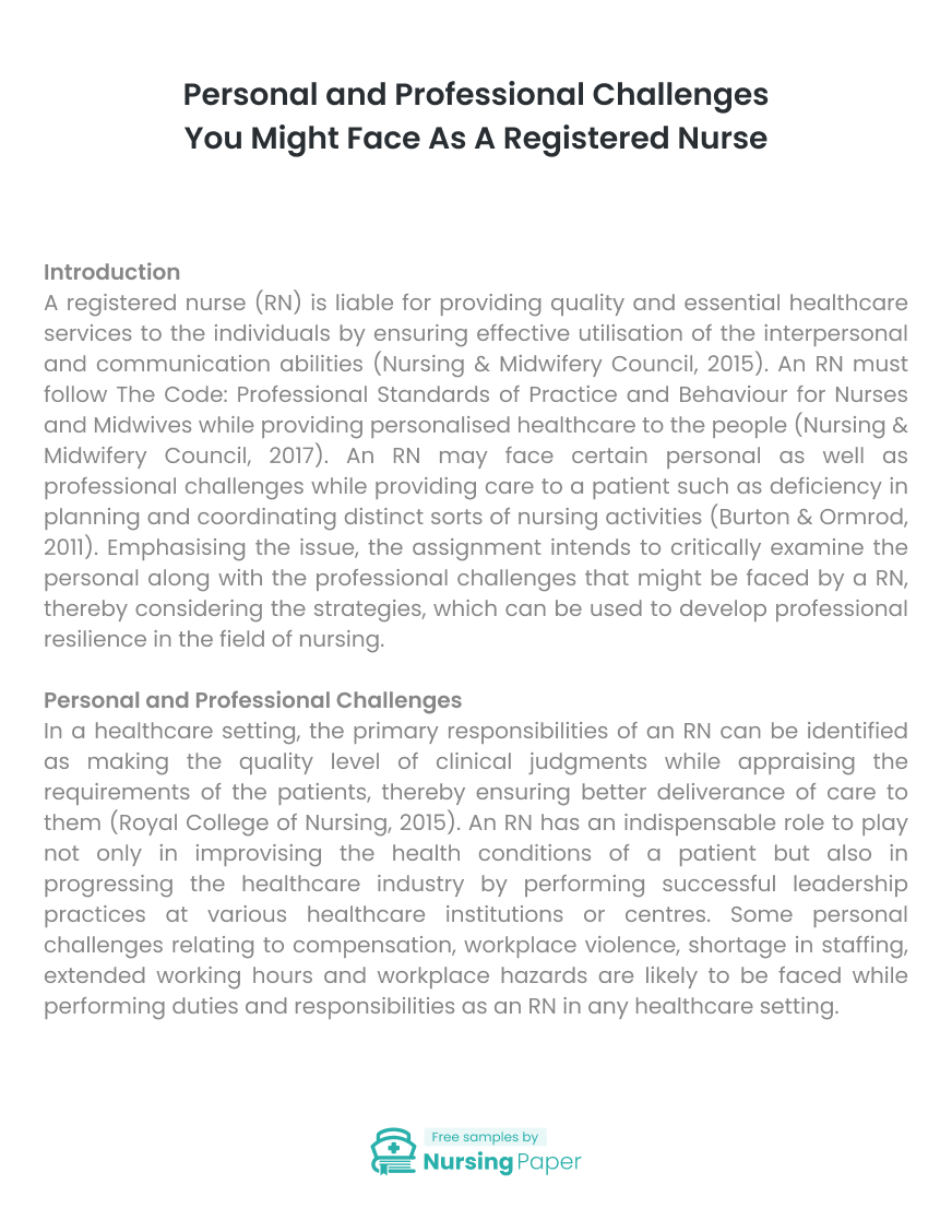 essay about challenges