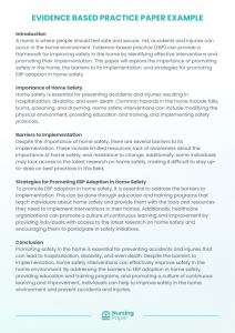 evidence based practice nursing example