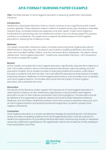 apa format nursing paper example