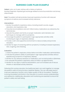 nursing care plan examples