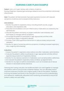 nursing care plan example